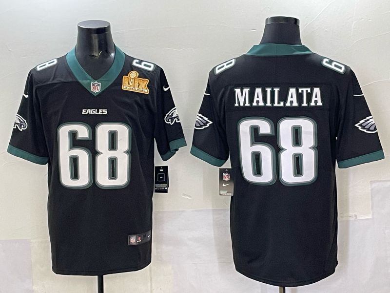Men Philadelphia Eagles #68 Mailata Black Nike 2025 Limited NFL Jersey 003->philadelphia eagles->NFL Jersey